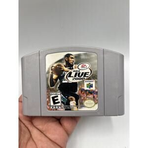 NBA Live 2000 (Nintendo 64, N64 1999) Authentic Tested & Working